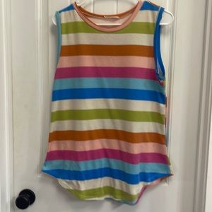 Summer color stripes Tank Top